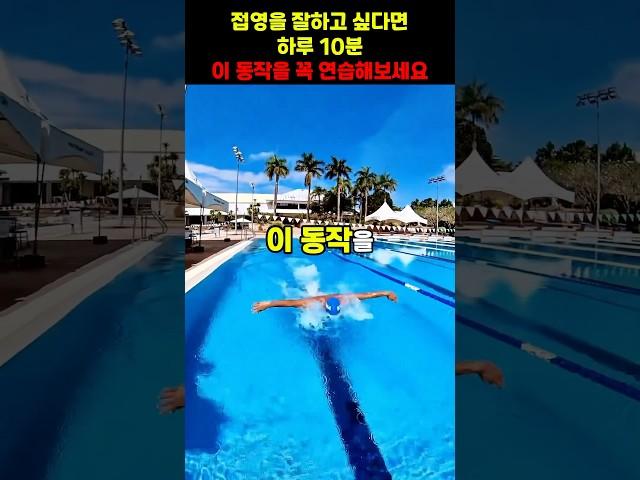접영할때 끝까지 밀어주지 못하는 분들 하루 10분 이거 연습해보세요