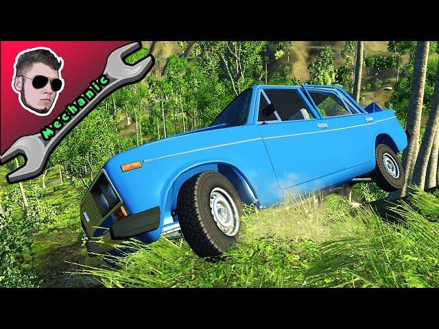 АВТО ПРОТИВ ДЕРЕВА - АДСКИЕ СПУСКИ в BEAM NG DRIVE