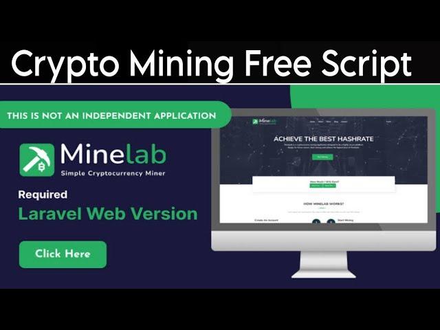 Create Complete Crypto Mining Website with Mine Lab php script | Codecanyon Script