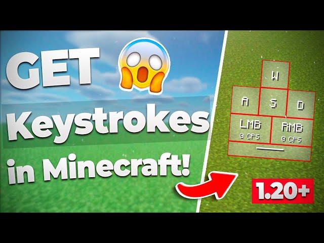  How to GET KEYSTROKES in Minecraft 1.20+ & 1.20.2  [Install/Download] TLauncher too.