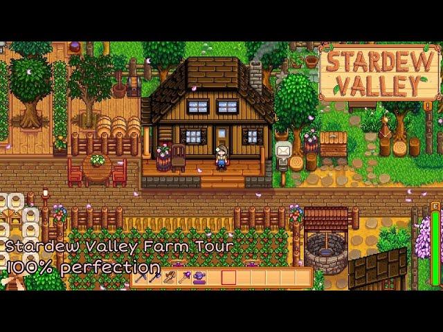 Stardew Valley Farm Tour - 100% Perfection, No Mods (Update 1.5)