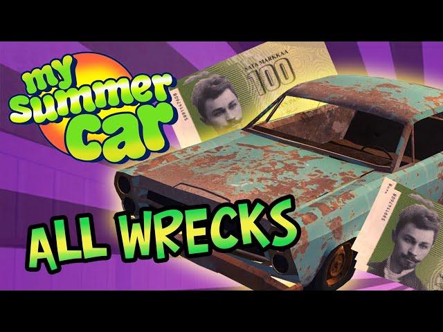 Find all the Car Wrecks in My Summer Car!