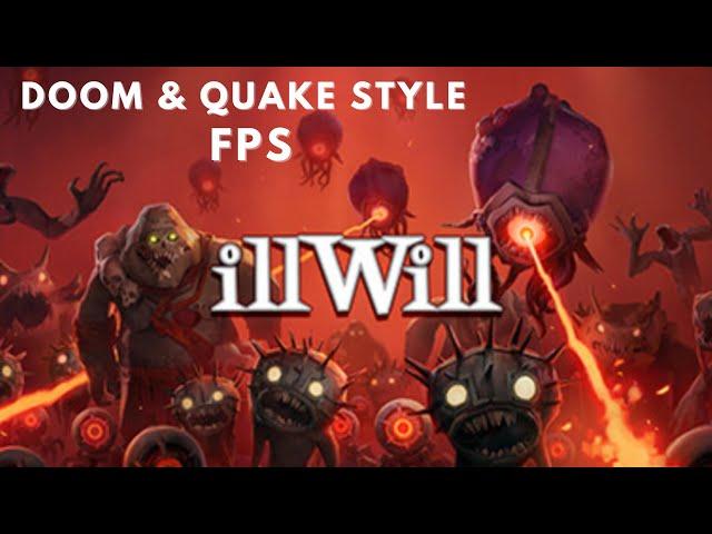 illWill - Doom & Quake Style Old School FPS | Chapter 01-04 (All Guitar Locations)