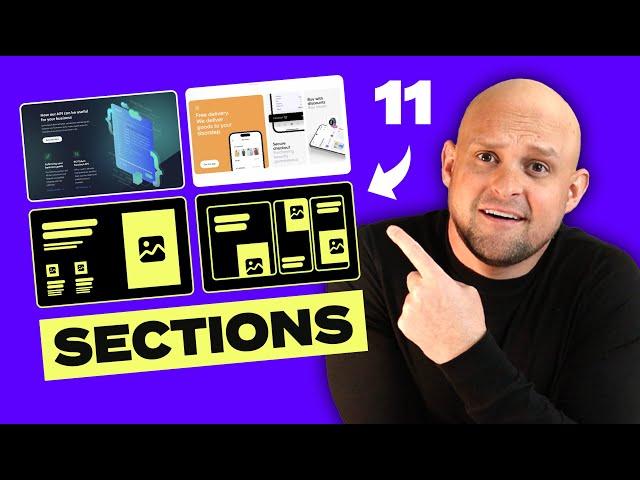 11 Section layouts to make your website ultra UNIQUE
