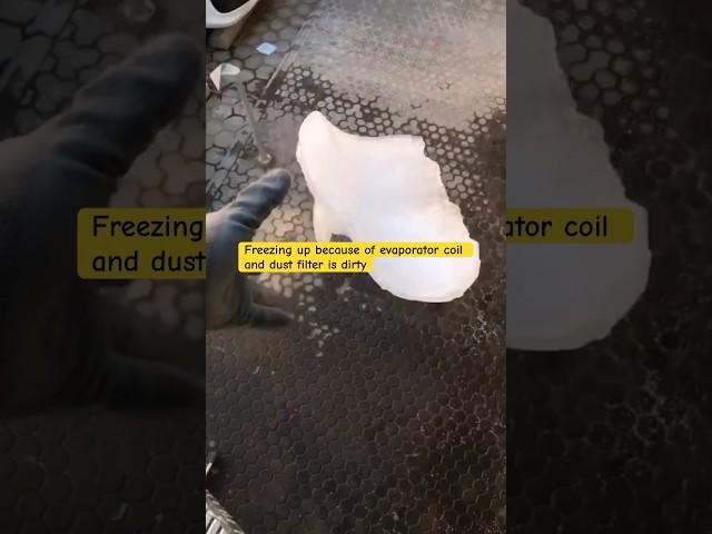 Accumulator freezing up #airconditioningservice  #evaporator #dirty #accleaning #condenser