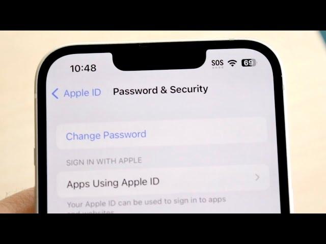 How To Change iCloud Password!