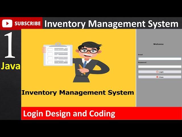 1. Inventory Management System in java - Login Page (JFrame, Mysql Database, Netbeans IDE)