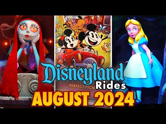 Disneyland Rides - August 2024 POVs [4K 60FPS]