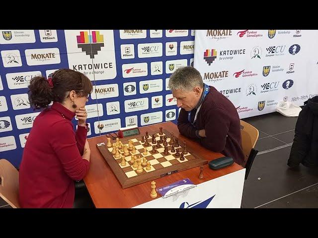 IM  Sabrina Vega Gutierrez -  GM Michael Adams | European Championships