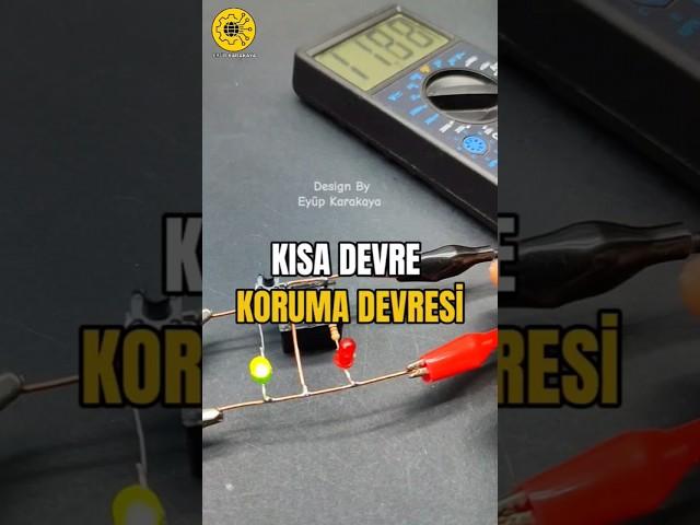 Kısa devre koruma devre nasıl çalışır #diy #electronic #howto #electronics