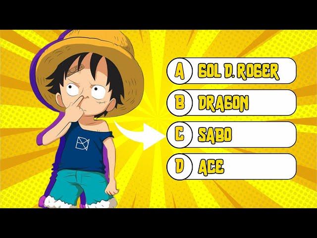 ONE PIECE QUIZ 100 CHARACTERS