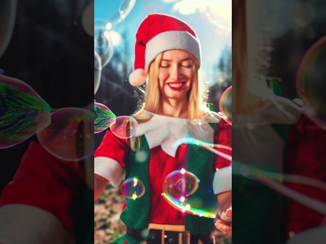 Elves make soap bubbles