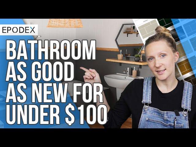 Bathroom as good as new for less than $100 | Forget about laying new tiles with EPODEX's tile paint!