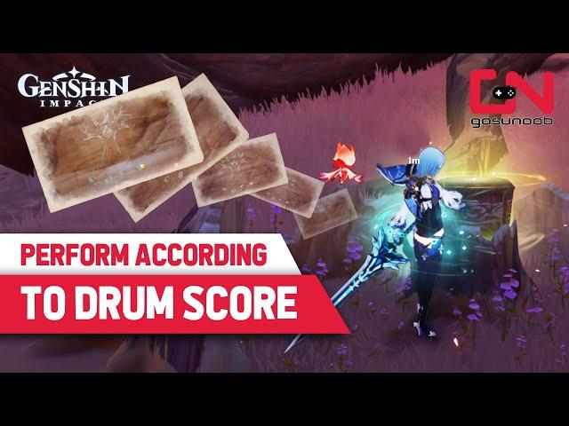 Perform According to Drum Score Genshin Impact Awakening's Real Sound