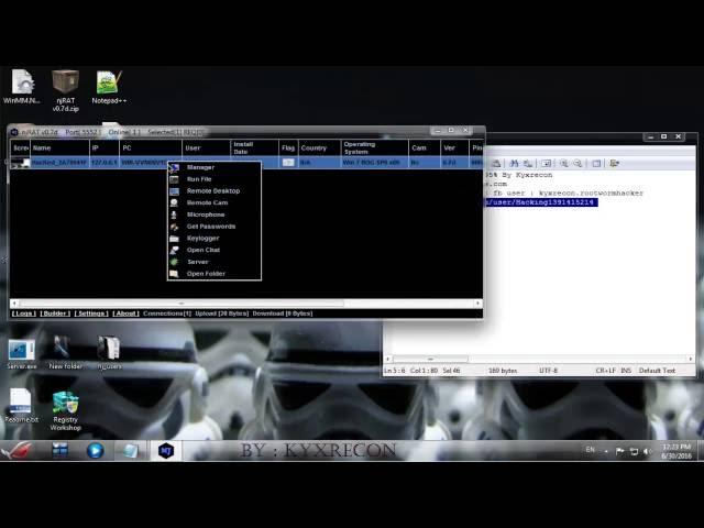 njRAT v0.7d FUD 95% DOwnload Link By Kyxrecon ~ 2016