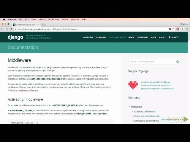 Mastering Django Web Development: What Is Middleware? | packtpub.com