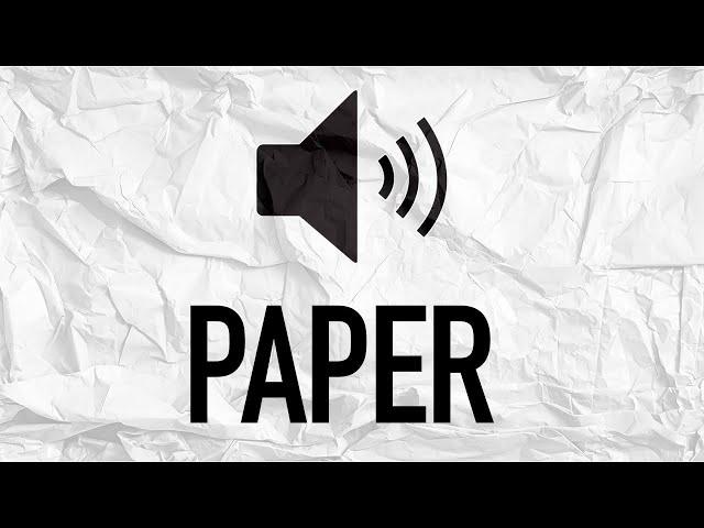 Paper Sound Effect Compilation ( HD ) Copyright Free