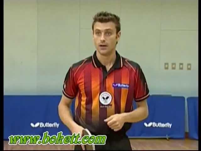 Kalinikos Kreanga ~ backhand topspin‬‏ (топспин слева)
