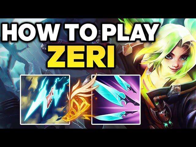 How to Play Zeri ADC - Zeri Gameplay Guide | Best Zeri Build & Runes