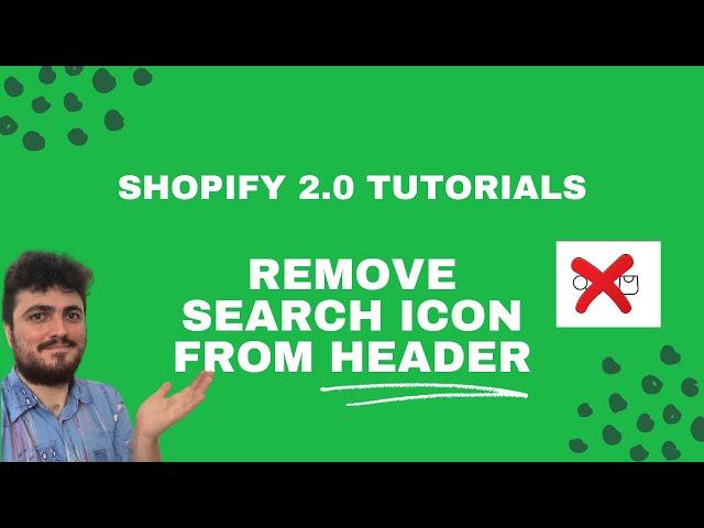 How to remove the search icon from the header in Dawn - Shopify 2.0 Tutorials