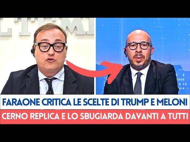 Cerno Ribalta le Critiche di Faraone a Trump lo Sbugiarda e si prende la Scena