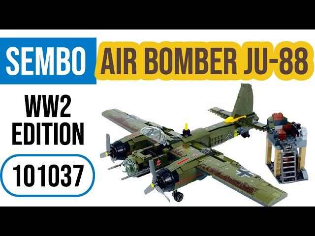 General Jim's / Sembo 101037 Air Bomber Ju- 88 Plane World War 2 Speed Build