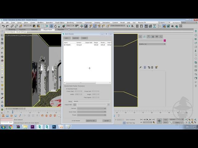 Batch Render Как поставить в очерередь несколько камер на рендер в 3Ds Max?