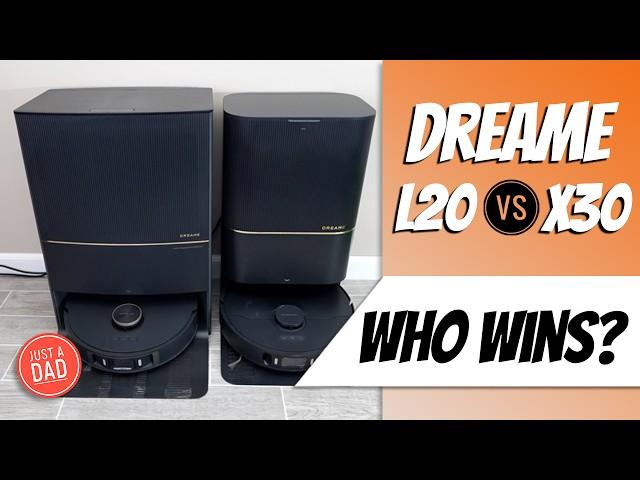 Dreame L20 Ultra vs Dreame X30 Ultra Robot Vacuum and Mop COMPARISON  Cleans and Dries Mop Pads