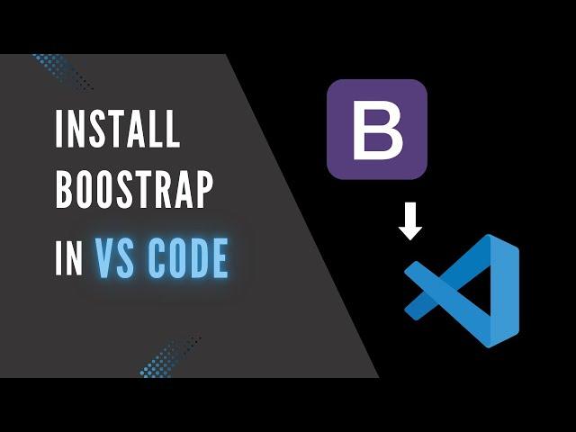 How to install BOOTSTRAP in Visual Studio Code #bootstrao #installation