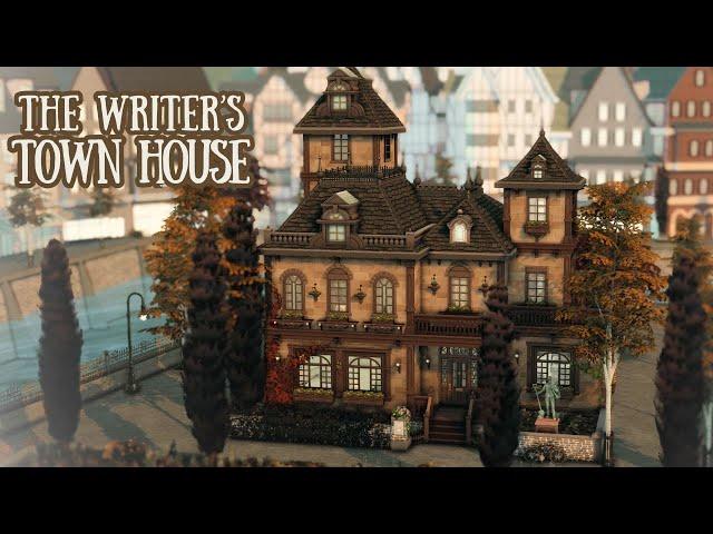 The Writer's Town House 🪶 | The Sims 4 | Stop Motion Build [no CC]