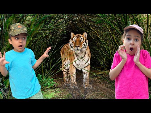 Educational Animal Video for Kids | Animal Camouflage | Hide and Seek with Animals by Atrin & Soren