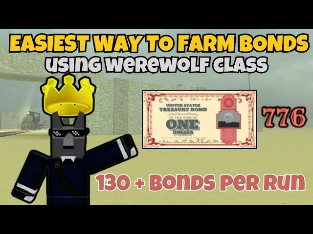 Easiest Way To Farm Bonds Using Werewolf Class (Dead Rails)