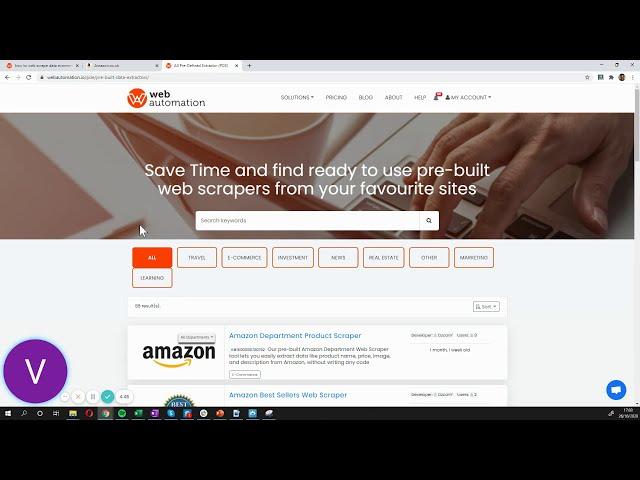 How to quickly extract data from Amazon