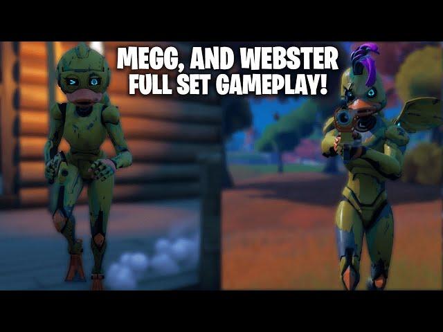 Leaked "MEGG" and "WEBSTER" skins GAMEPLAY!... (Full Set)