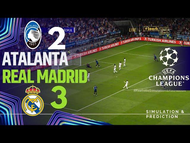 ATALANTA 2-3 REAL MADRID • Highlights • Champions League 24/25 | Simulation/Recreation