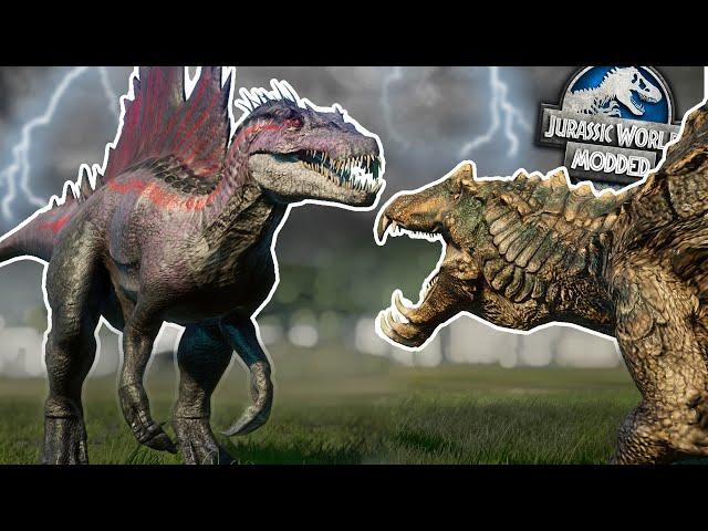 LARGEST MODDED BATTLE ROYALE YET!!! - Jurassic World Evolution | HD