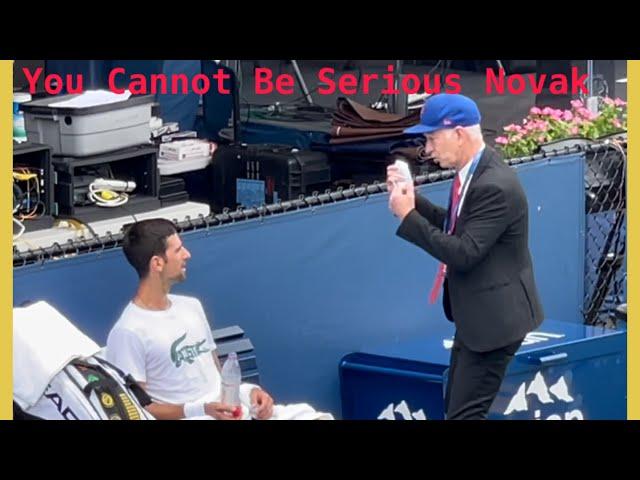 Novak Djokovic and John McEnroe’s animated conversation  #USOpen2021