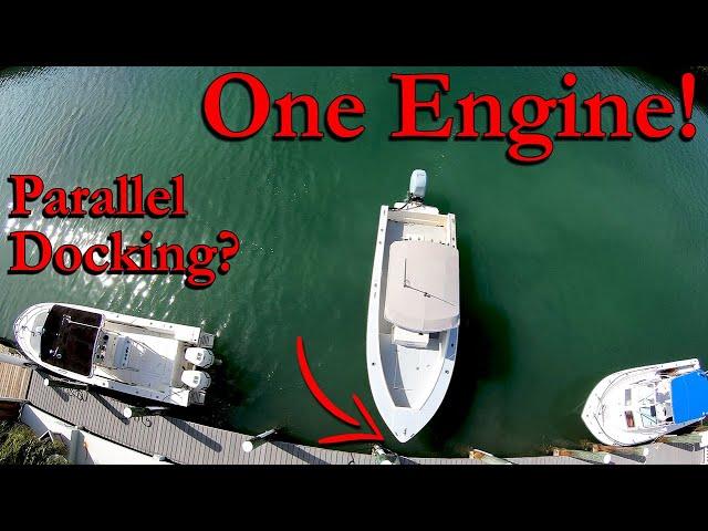 Docking A SINGLE Engine Boat SIDEWAYS!