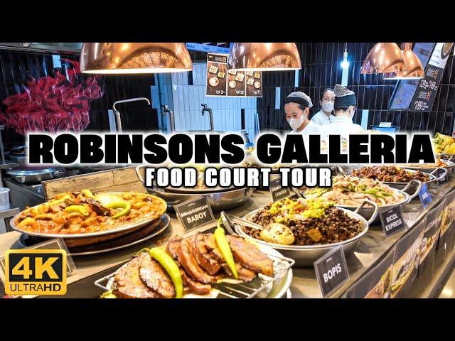 [4K] A Complete Food Tour of ROBINSONS GALLERIA ORTIGAS Food Court!