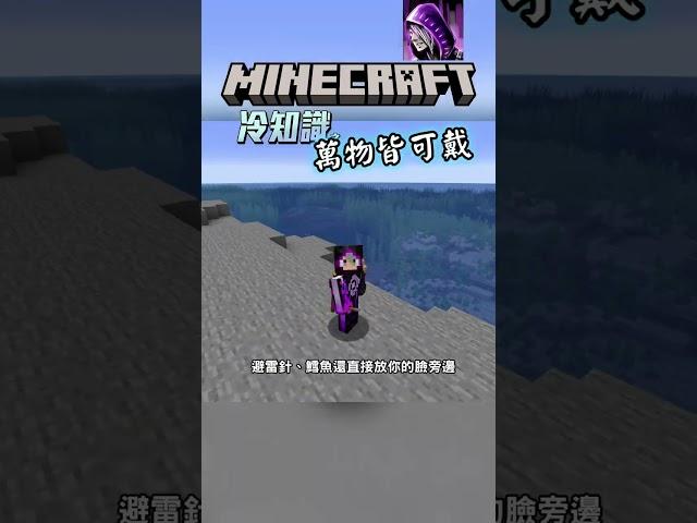 萬物皆可戴 的 麥塊冷知識 #minecraft #我的世界 #minecraft冷知識