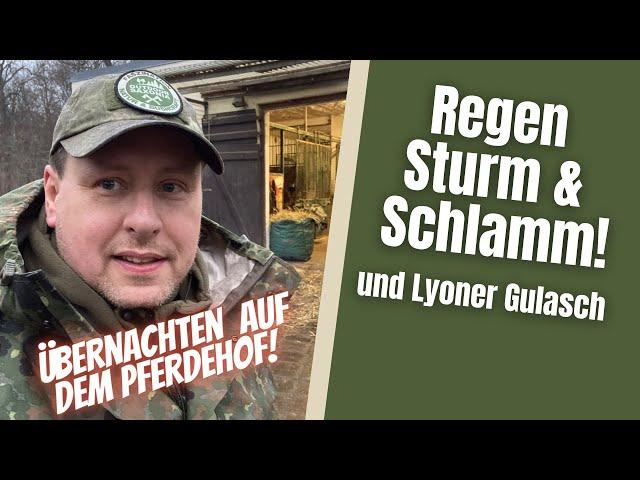 Übernachten im Unwetter & saarländische Küche im Dutch Oven