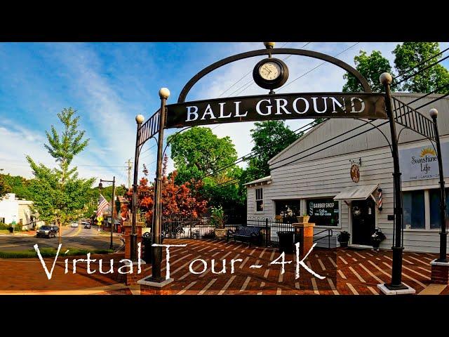 Ball Ground, GA - Downtown Walking Tour - Georgia Suburb 4K