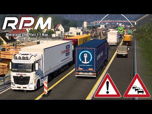 ETS2 1.50 I RPM - Rheinland & Pfalz 1:1 Map  LIVE [2716] EURO TRUCK SIMULATOR 2