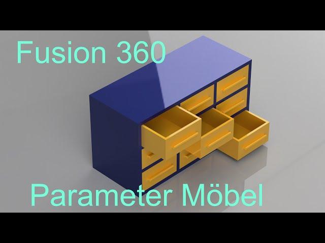 Fusion 360 Tutorial Parameter Möbel mit Planung