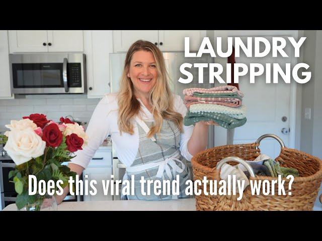 I tried stripping my kitchen towels. Did it work?