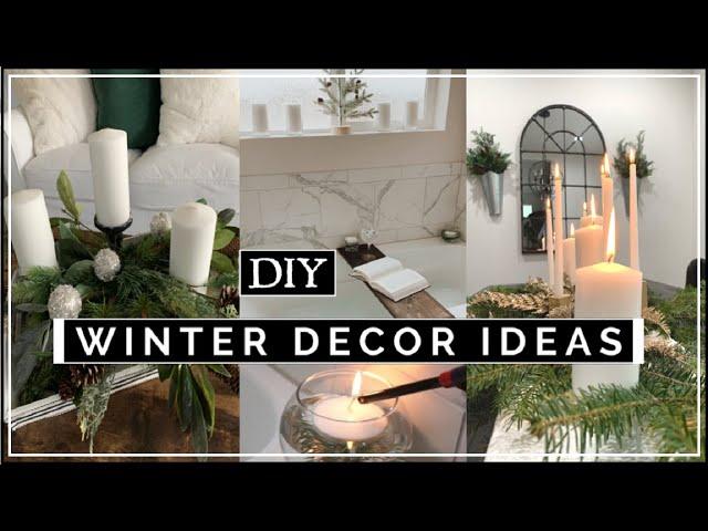 Winter Decorating Ideas / DIY Candle Holders & Bath Tray / Momma From Scratch