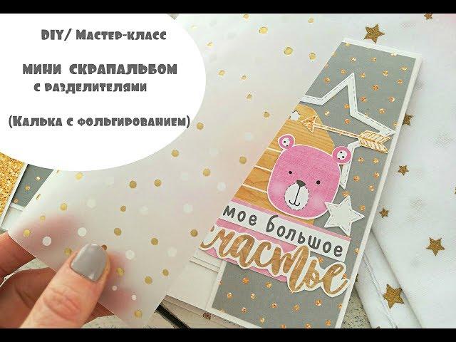 DIY МАСТЕР-КЛАСС "Использование кальки в мини-альбоме"