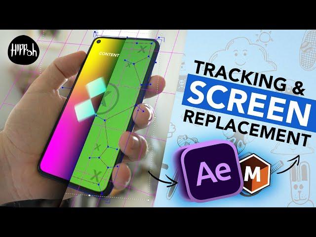 EASY Tracking and Screen Replacement in After Effects and Mocha!