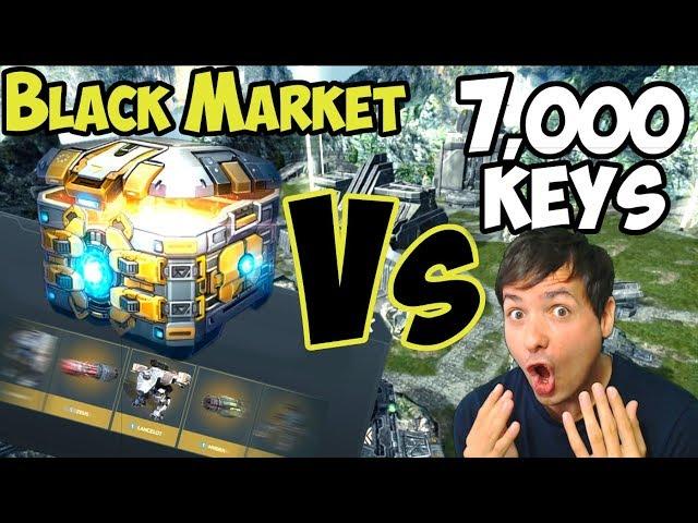 War Robots Unboxing - Manni Vs Black Market with 7,000 Keys