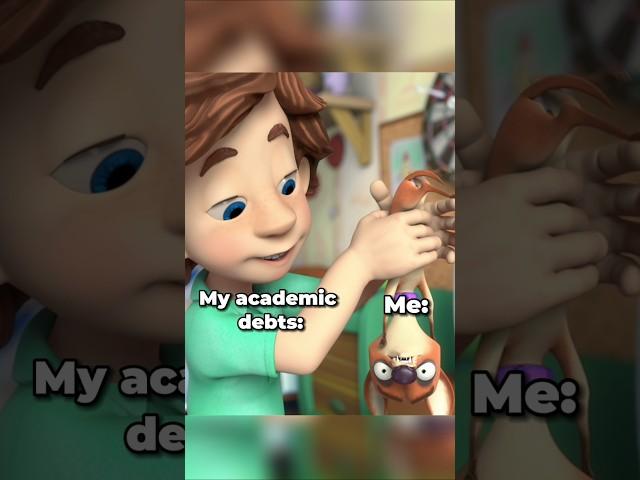 My academic debts‍ #thefixies #animation #cartoon #kidscartoon